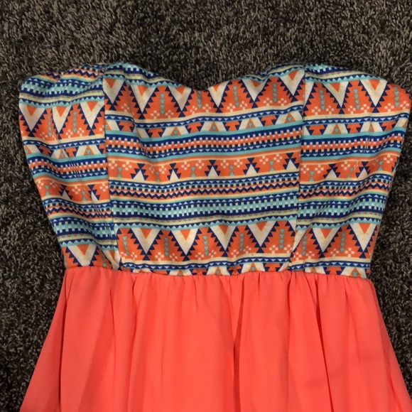 Coral Maxi Dress - Picture 2 of 7